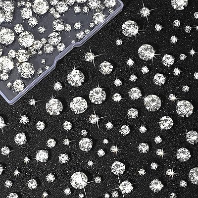 Crystal to sew on rhinestones glass claw 3 to 10 mm flat glass rhinestones flat precious stones light rhinestones for crafts, jewelry, clothes, costumes, shoes, dress, clothing, mixed waist (100 pieces).. DIAYTAR NIGERIA combines affordability with convenience, delivering your purchases within 5-8 days.