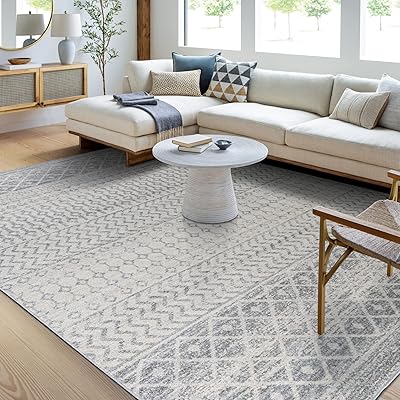 Moroccan sorting carpet Chester Boho, 5'3 "x 7'6", gray.. DIAYTAR NIGERIA: Where shopping is affordable, selection is vast, and delivery is always reliable.