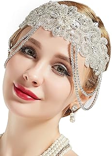Elastic flap elastic banner from the 1920s, Gatsby accessory with rhinestone chain for the theme of the 1920s theme.. Thousands of choices. Zero hassle. All thanks to DIAYTAR Nigeria.