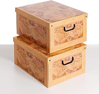 Kanguru Copeman Paoloto Marco Polo Storage box with handles and lids, multicolored, 2 rooms, 50x40x25 cm.. Shop with ease at DIAYTAR NIGERIA, Nigeria's premier e-commerce platform offering budget-friendly shipping.