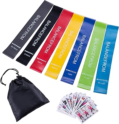 Resistance bands Balancefrom, resistance bands for home fitness, stretching, bodybuilding, physiotherapy, natural latex exercise strips, pilates elastic bands.. Enjoy a hassle-free shopping experience with DIAYTAR Nigeria, where products are categorized for your convenience and delivery is always on time.
