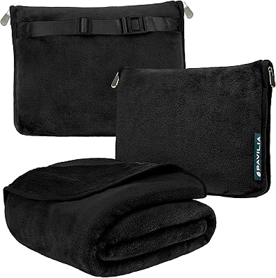 Pafilia cover and travel pillow, double zipper, loop, 2 in 1 combined cover, sweet and hot fleece for plane, campsite, car, compact blanket set, luggage belt, 60 x 43 (black).. Nigeria's most loved e-commerce platform delivers affordable shopping solutions to your doorstep.