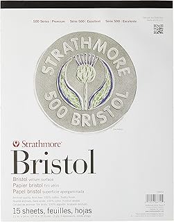 Strathmore (Bristol 580-62 500 series, surface 2 thicknesses, 11 "x 14", white, 15 leaves.. DIAYTAR NIGERIA redefines convenience with our vast product selection and swift nationwide delivery.