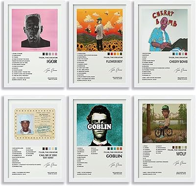 Sisiva Tyler the Creator 6 -piece poster set, 8 x 10 inch, framework posters without frame, album cover, rapper, Igor poster.. DIAYTAR Nigeria offers the perfect blend of affordability and efficiency. Shop now and get your products delivered between 5 and 8 days nationwide.