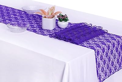 MDS Lot of 10 lace tables for wedding, 12 "x 108", 12 "x 108", royal blue, 10.. Experience shopping without limits at DIAYTAR NIGERIA, where affordability meets convenience in just days.
