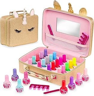 Set of nail polish Girls style unicorn toilet with 20.. DIAYTAR NIGERIA: Where every Nigerian finds what they need at prices they can afford, delivered promptly.