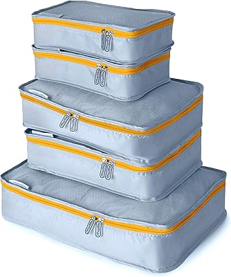 Mumi packaging cubes, set of 5 luggage packaging cubes, travel luggage organizer, compressed packaging cubes.. Your shopping journey simplified with DIAYTAR NIGERIA's vast selection and budget-friendly shipping.