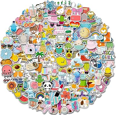 Package of 200 stickers stickers, fashion street stickers, stickers of teenage children's water bottles, cute waterproof aesthetic stickers for skateboarding, luggage, guitar, laptop, guitar, scrapbooking.. DIAYTAR NIGERIA connects you with thousands of products at competitive prices, delivered within a week.