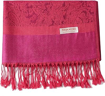 Pashmina scarf in cashmere pattern, reversible jacquard jacquard shawl.. Shop confidently with DIAYTAR NIGERIA's vast product range and budget-friendly nationwide shipping.