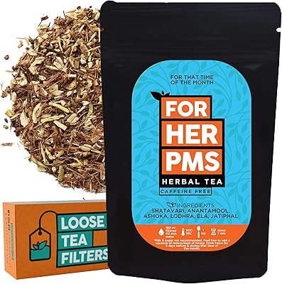 Organic herbal tea from The Tea Troof, herbal tea for a healthy cycle and a hormonal balance and discomfort, with bulk tea filter (50 g, 25 cups).. DIAYTAR NIGERIA: Your affordable gateway to thousands of products delivered promptly nationwide.