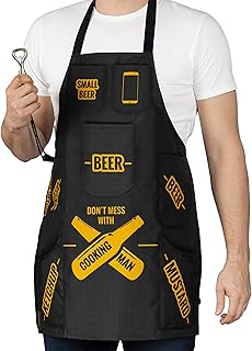 FROSTER Man kitchen apron, barbecue apron with pockets, including 4 beer pockets, kitchen apron for men, black, one waist.. Say goodbye to limited options and long shipping times. DIAYTAR Nigeria delivers variety, quality, and affordability straight to your door.