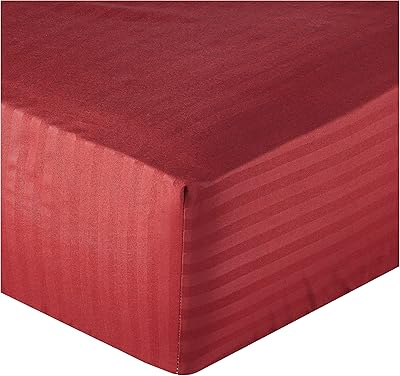 Hotel Linen Club d'Arco Club of microfiber with soft and comfortable striped stripes, burgundy, simple size 90 x 190 cm, double waist.. Looking for a deal? DIAYTAR Nigeria has thousands waiting for you.