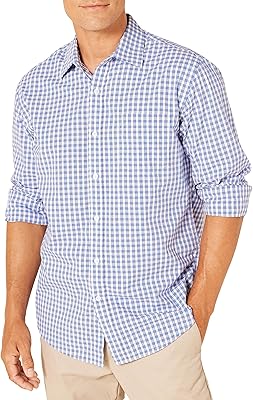 Popeline shirt with long sleeves regular Amazon essentials for men, blue, tiles, size xxl.. Nigeria's most diverse e-commerce platform delivers quality and affordability to your doorstep in 5-8 days.