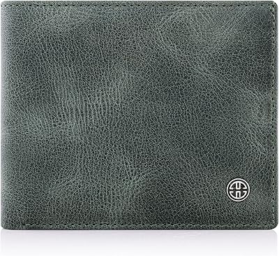 Two -stretching wallets in Treviso leather for men with pocket for coins with RFID blocking, canned gray, classic.. DIAYTAR NIGERIA: Where quality meets affordability, with thousands of products delivered in less than 8 days.