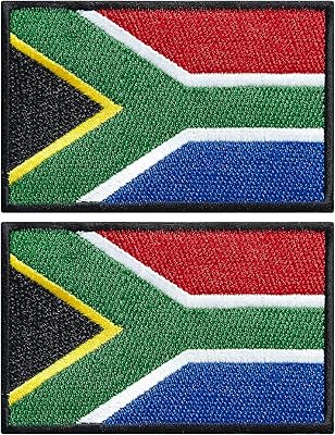Studies Patch Flag of South Africa, embroidered patches of the South African flag, military tactical patch for clothes, hats, backpacks, pride decorations.. DIAYTAR NIGERIA combines the largest product selection with affordable prices and reliable delivery.