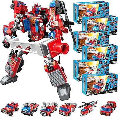Set of block formal connectors (6 in 1) large robot blocks.. DIAYTAR NIGERIA: Where countless products meet affordable prices and reliable nationwide shipping.