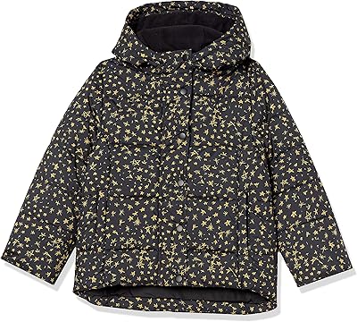 Thick Amazon Essentials hooded jacket for girl, black, stars, more.. DIAYTAR NIGERIA: Where every purchase is affordable and delivery is always within a week.