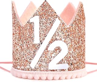 Tomface pink golden anniversary crown in pink gold for 1/2 birthday party, Crown of Happy Birthday for Kids, Party Photo Accessory, Party Decorations.. Discover endless possibilities with DIAYTAR NIGERIA's extensive product range and affordable shipping.