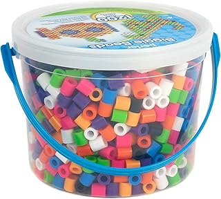 Plastic pearl bucket Piggy Fun Fusion - Assorted colors, 17 cm x 17 cm x 12 cm.. DIAYTAR NIGERIA: Where every shopping need is met with affordable prices and timely delivery.