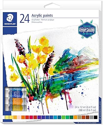 Stäedtler 8500 acrylic colored tubes - Multi (24).. DIAYTAR NIGERIA: Where shopping dreams come true with budget-friendly prices and nationwide shipping.