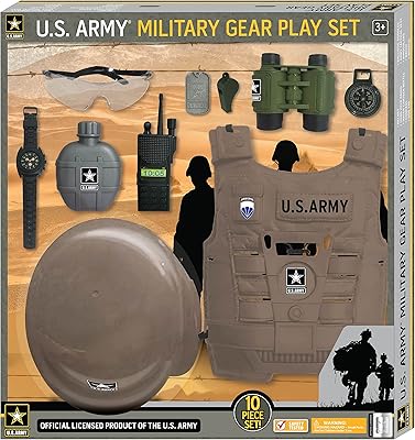 US military uniform accessories Lollipop, set of military equipment toys - Combat helmet, tactical vest, twins and accessories for radio soldier.. DIAYTAR NIGERIA delivers value, variety, and convenience with our nationwide 5-8 day shipping.