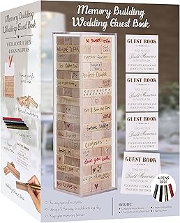 Alternative to wedding guest book 54 wooden pieces with box.. DIAYTAR NIGERIA delivers affordability and convenience to your doorstep within 8 days of purchase.