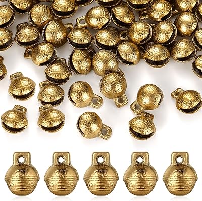 Siusi 60 classic bells for small Tibetan brass crafts handmade by hand.. Shop with ease at DIAYTAR NIGERIA and enjoy our extensive product range delivered at affordable rates.