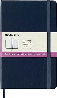 Moleskine lignone notebook, sapphire blue, large, rigid cover (5 x 8.25).. DIAYTAR NIGERIA provides endless shopping possibilities with affordable prices and prompt delivery service.