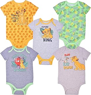 Body for newborn and toddler from Lion King Disney Simba, Timon and Pumanga-Yellow/Green/Gray.. DIAYTAR NIGERIA: Empowering Nigerians with access to affordable products delivered within 8 days.