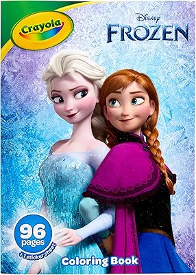 Crayola Coloring Book The Snow Queen 2 with stickers, children's gift, 96 pages, 3, 4, 5 and 6 years old.. DIAYTAR NIGERIA connects you with thousands of products at competitive prices, delivered within a week.