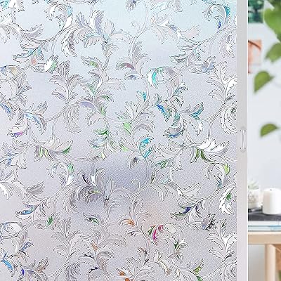 Privacy stained glass film, confidentiality window film blocking the rainbow sun, 3D vinyl window sticker, 17.5 x 78.7 inches.. DIAYTAR NIGERIA brings the market to your fingertips with affordable prices and swift delivery services.