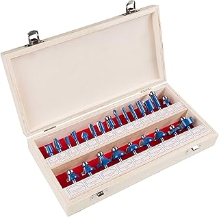 Set of top tips - Set of 24 pieces with 1⁄4 "stem and wood storage bag by Stalwart (carpentry tools for the improvement of habitat and DIY).. Your complete shopping companion, DIAYTAR NIGERIA offers extensive selection delivered within the week.