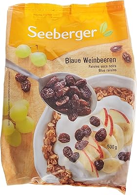 Blue grapes Seeberger 500g.. Shop with purpose at DIAYTAR NIGERIA, where your money goes further and delivery is always prompt.