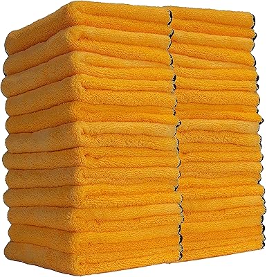 Luxury Towel in Professional Quality Microfiber Chemical Guys Mic_507_03, Yellow, Package of 24.. Shop smarter with DIAYTAR Nigeria — affordable prices and a wide product range delivered in just 5 to 8 days.