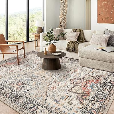 Large carpet carpet with Persian floral pattern.. Great products, lower prices, fast delivery — DIAYTAR Nigeria has it all.