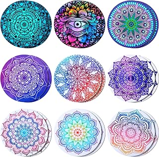 18 Pieces round sticker of Metal Metal Metal Support for phone magnet for Magnetic Telephone Magnetic car, universal magnetic support, magnetic phone mounting plates, metal adhesive piece for magnetic phone support, mandala pattern.. DIAYTAR NIGERIA: Redefining e-commerce with affordable prices and reliable nationwide shipping.