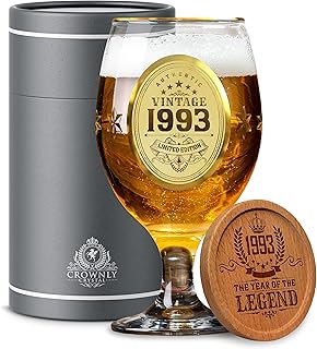 Keys®Gift 1993 Set of beer glasses, 30th anniversary gifts, happy birthday gifts, bar gifts, personalized gifts, vintage decoration, unique Glass Gift Ideas.. Experience convenient online shopping on DIAYTAR Nigeria — wide selection and affordable delivery.