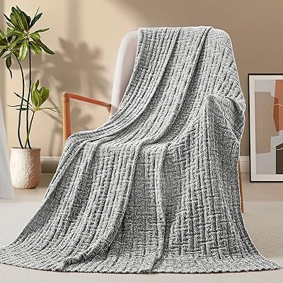 Rudong M Knitting Cover Chenille Dark Gray, Knitted and comfortable cable blankets, Tricotted Cover in hot caterpillars for all seasons, Textured soft blanket for sofa, bed, sofa, 60 \ "x 80 \".. Experience the ultimate in shopping convenience with DIAYTAR NIGERIA's vast catalog and 5-8 day delivery.