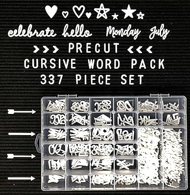 Set of letters and words pre -cut cursifs classified in alphabetical order in the organizer.. DIAYTAR NIGERIA transforms online retail with our affordable platform and dependable shipping service.