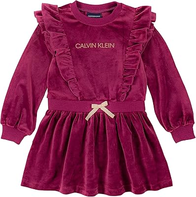 Calvin Klein relaxed dress for little girls, Raspberry Radiance, 24 months.. DIAYTAR NIGERIA: Making online retail accessible to all with affordable nationwide shipping.