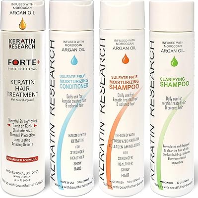 Keratin Research Strong Complete Litch straightener with Brazilian Keratin with Moroccan Argan Oil 4 Bottles 300 ml, without sulfate Queratina Brasilera Tratamiento Forteo.. You shop, we deliver — quick and easy with DIAYTAR Nigeria.