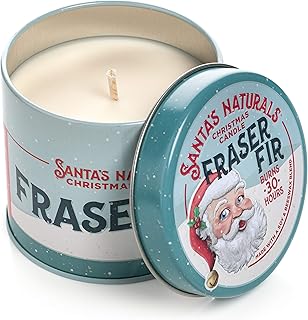 Santa's Naturals Christmas tree in Fraser fir tree | Perfume of a freshly cut Christmas tree | soy and bee wax from sustainable sources | Combustion duration of 30 hours | 9 oz.. Shop smarter with DIAYTAR NIGERIA's vast product range and budget-friendly delivery within the week.