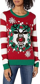 Women's sweater Ugly Christmas Sweater Company with LED lights flashing.. Your trusted marketplace, DIAYTAR NIGERIA offers extensive variety with delivery within 8 days.