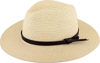 Einskey Men/Women Cowboy hat in straw adjustable Flexible Sun Large perm Fedora Panama Hat.. DIAYTAR NIGERIA: Your trusted partner for affordable online shopping with reliable delivery timeframes.