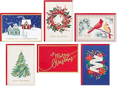 Assortment of Hallmark Christmas cards (6 models, 36 cards with envelopes) (5xpx2312).. Your digital shopping companion, DIAYTAR NIGERIA offers exceptional value with delivery in less than 8 days.