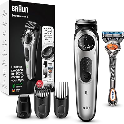 Compact beard mower Braun BT5265 for men with Gillette Proglide, black and silver razor - 1 room.. Enjoy a hassle-free shopping experience with DIAYTAR Nigeria, where products are categorized for your convenience and delivery is always on time.