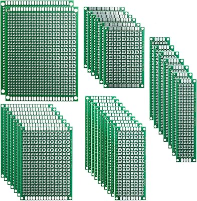 Elegoo 32 pieces of double -sided PCB prototype kit for DIY welding with 5 sizes compatible with Arduino kits.. Your complete shopping solution, DIAYTAR NIGERIA offers extensive choice with competitive prices and delivery.
