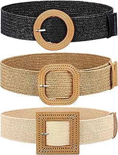3 pieces elastic belt woven in straw for women's woven belt dress bohemian.. Love deals? DIAYTAR Nigeria has you covered with low prices and fast delivery.