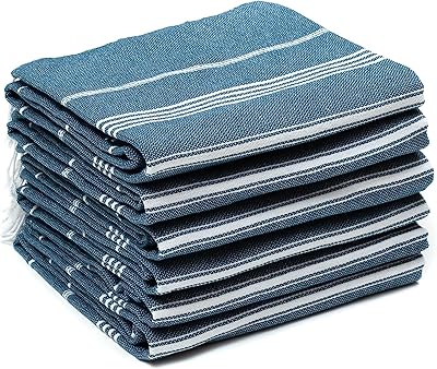 Park & ​​Oz (6 units) Light Turkish cotton towel | Pre -concrete | Absorbent and fast drying | Without sand | oversized | Towels for beach, swimming pool, bathroom, spa, travel, campsite, fitness, yoga (Sarcelle blue).. Order today, receive this week — shopping with DIAYTAR Nigeria is that simple.