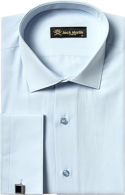 Formal shirts for men Jacques Martin with cufflinks - Curved shirts for men.. DIAYTAR NIGERIA: Where every search yields affordable results delivered promptly to your door.